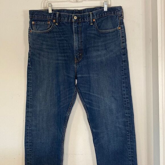 Rare Mens Levis 522 Blue Denim Wash - Picture 10 of 10